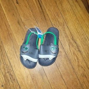 NWT Shark Open Toe Sandals Size 10